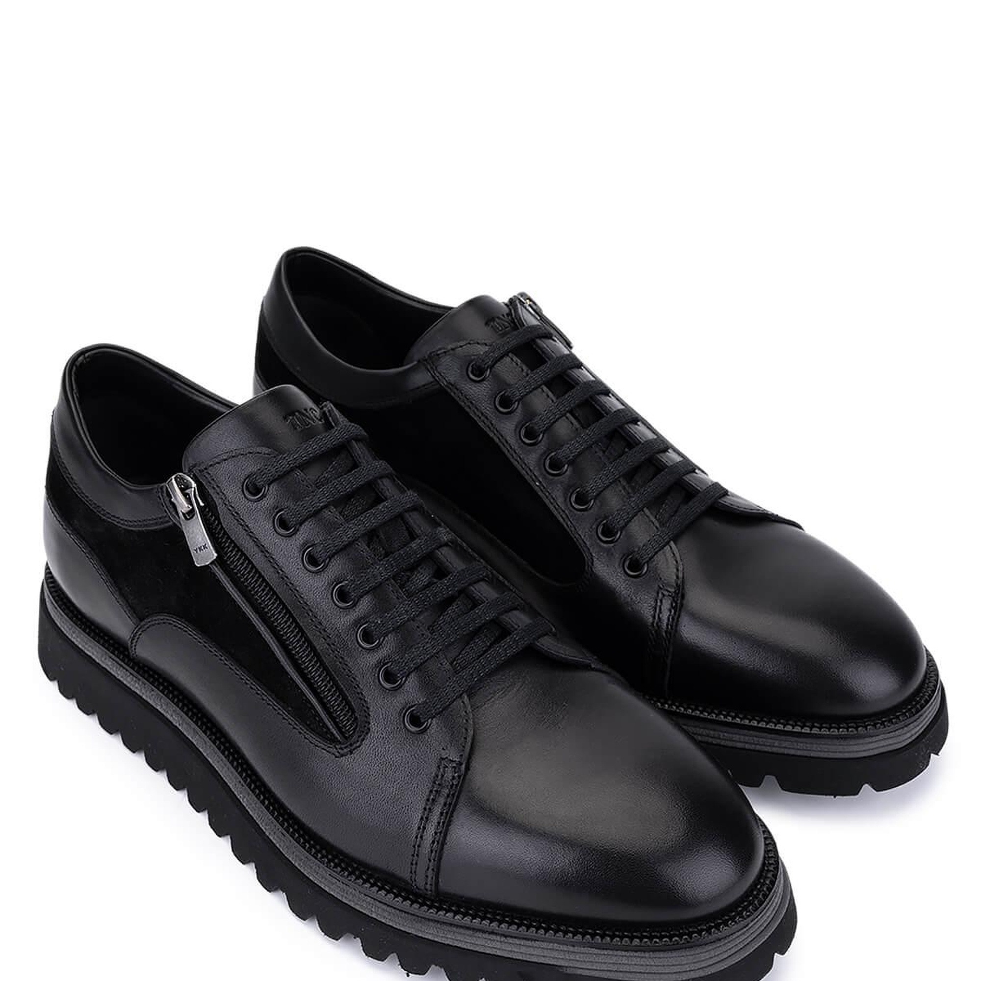 Tamer Tanca Erkek Hakiki Deri Siyah Casual Ayakkabı