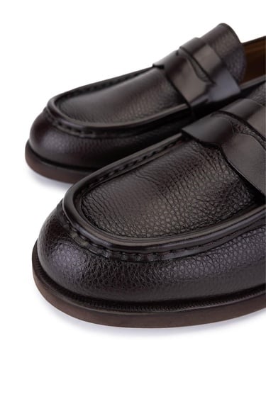  Tamer Tanca Erkek Hakiki Deri Kahverengi Loafer Ayakkabı