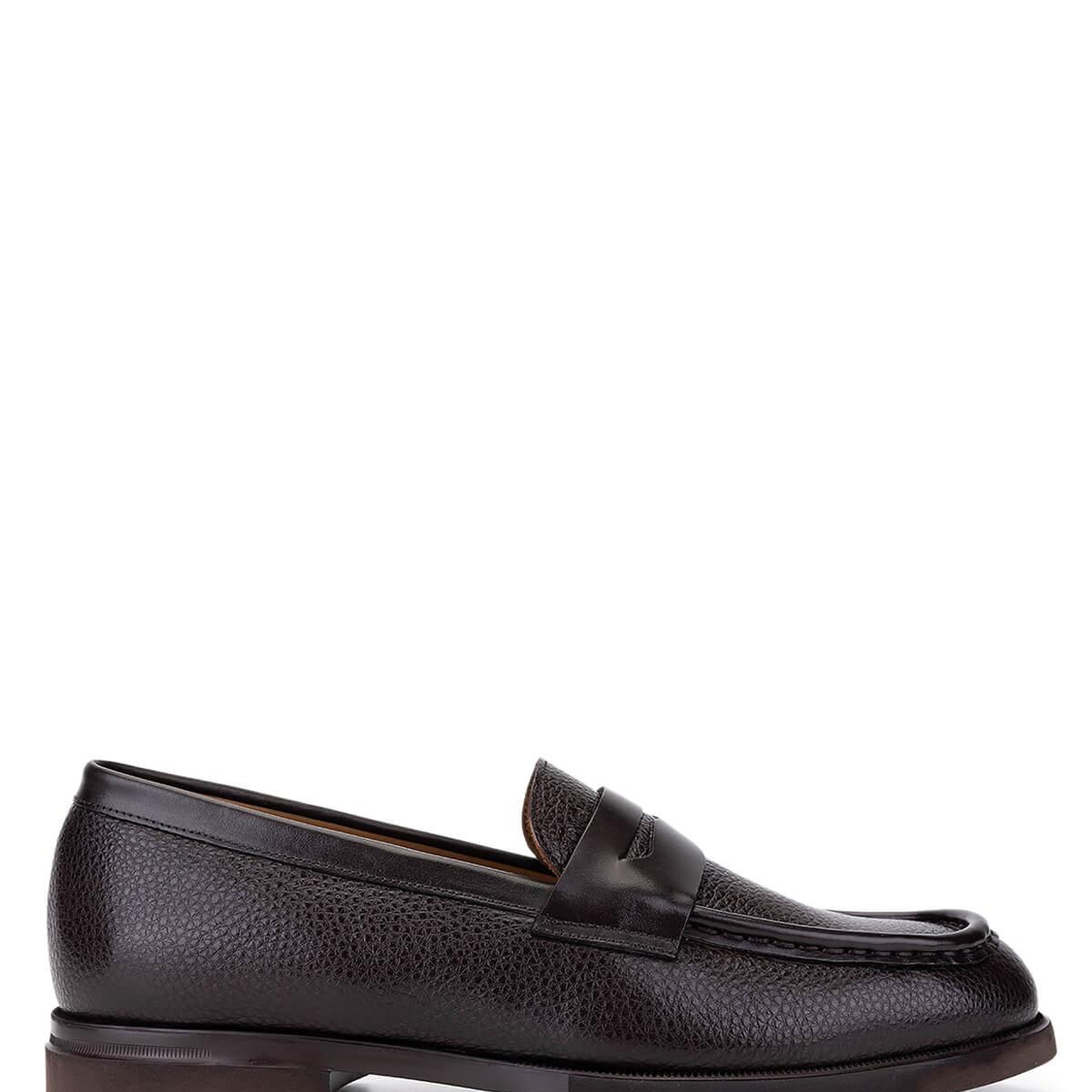 Tamer Tanca Erkek Hakiki Deri Kahverengi Loafer Ayakkabı