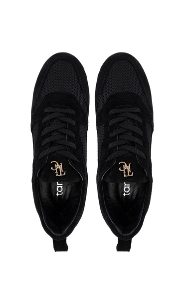  Tamer Tanca Kadın Hakiki Deri Siyah Sneakers & Spor Ayakkabı