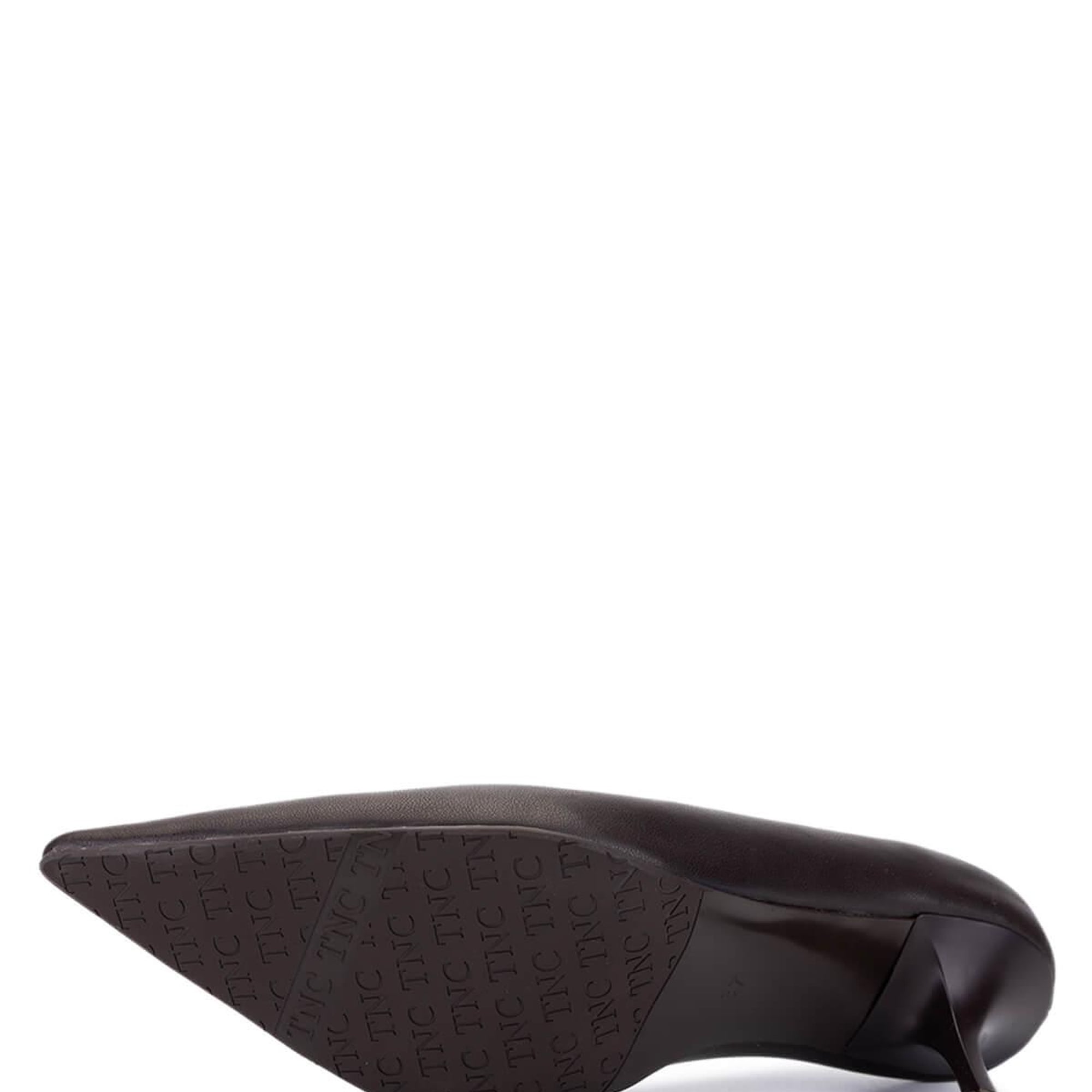 Tamer Tanca Kadın Suni Deri Kahverengi Topuklu Ayakkabı