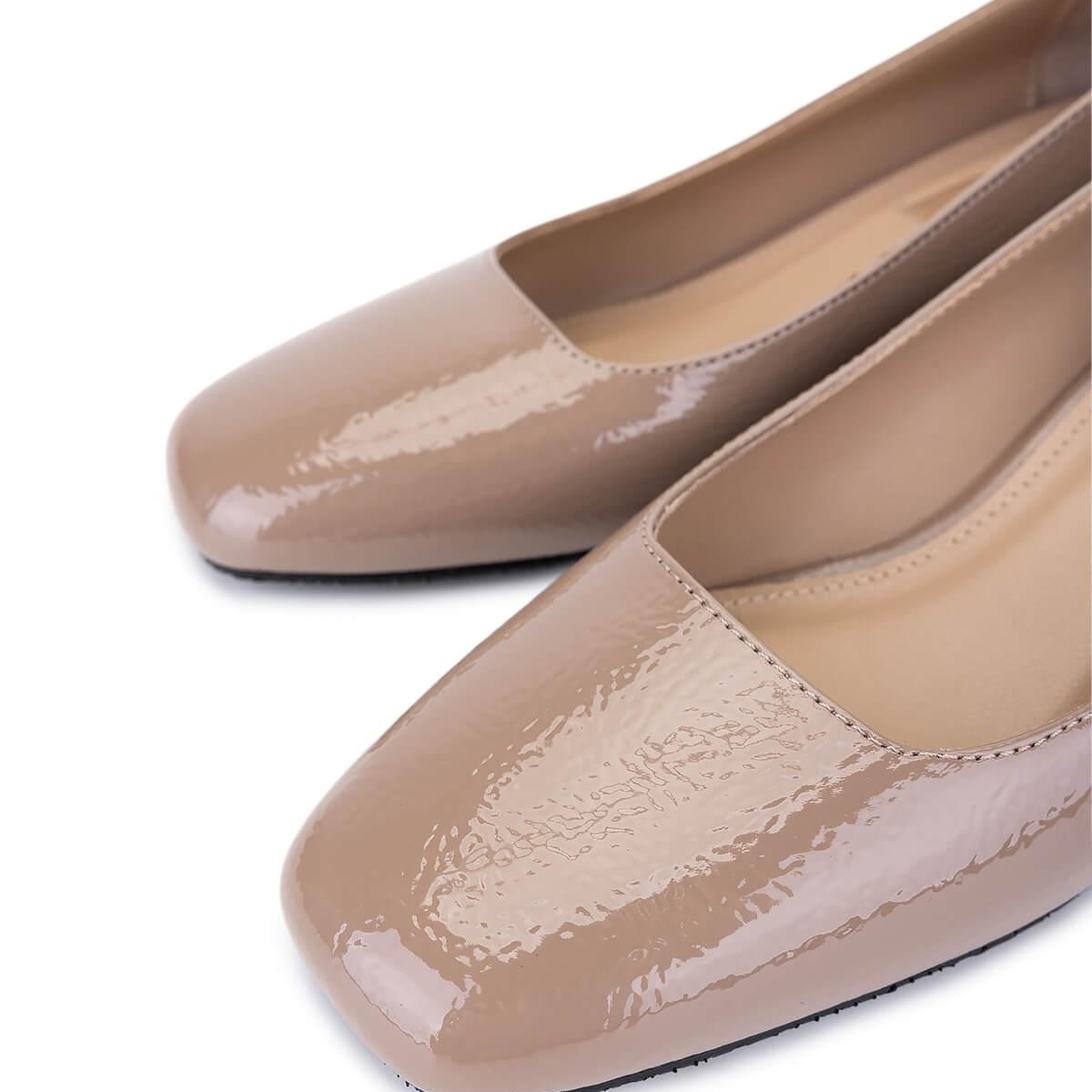 Tamer Tanca Kadın Suni Deri Vizon Rugan Topuklu Ayakkabı