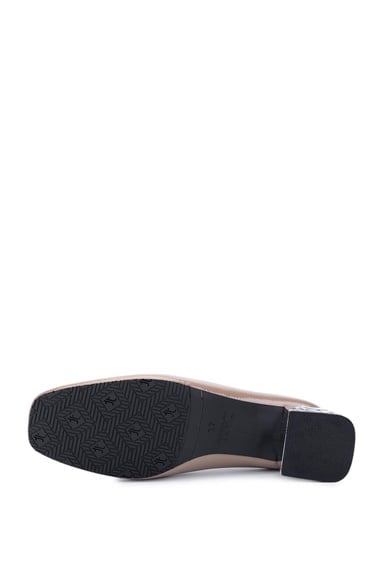  Tamer Tanca Kadın Suni Deri Vizon Rugan Topuklu Ayakkabı