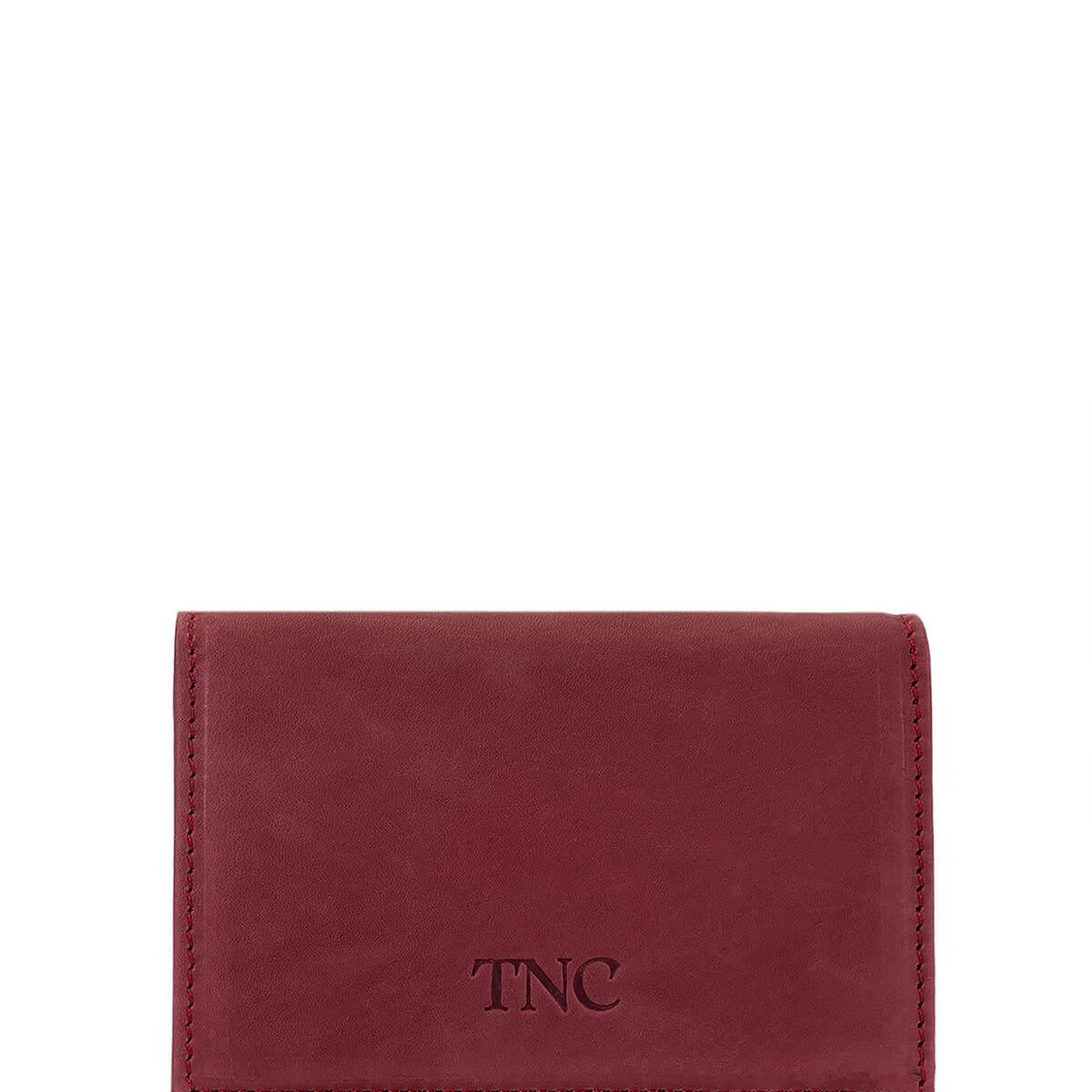 Tamer Tanca Erkek Hakiki Deri Bordo Kartlık