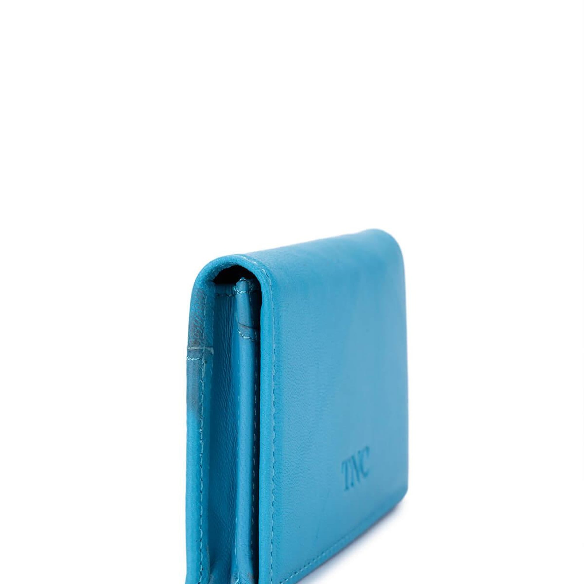 Tamer Tanca Erkek Hakiki Deri Mavi Kartlık