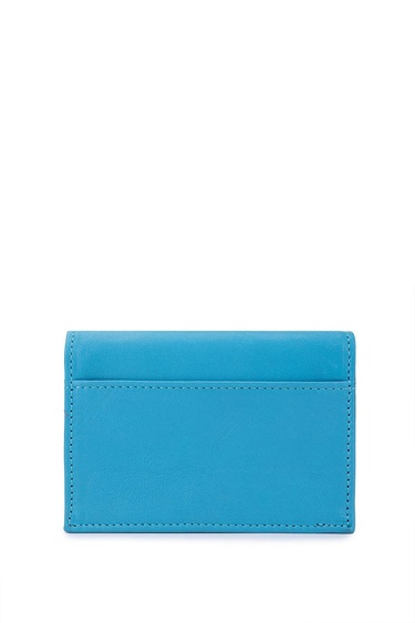  Tamer Tanca Erkek Hakiki Deri Mavi Kartlık