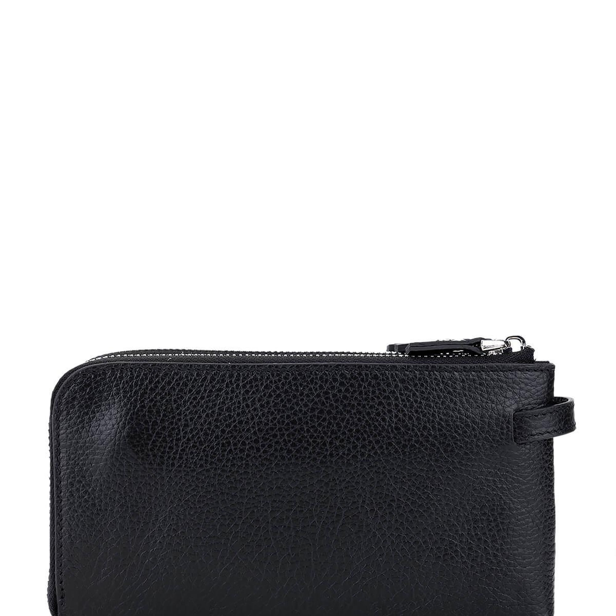 Tamer Tanca Erkek Hakiki Deri Siyah Floter El Çantası