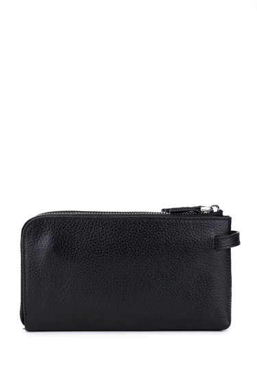  Tamer Tanca Erkek Hakiki Deri Siyah Floter El Çantası