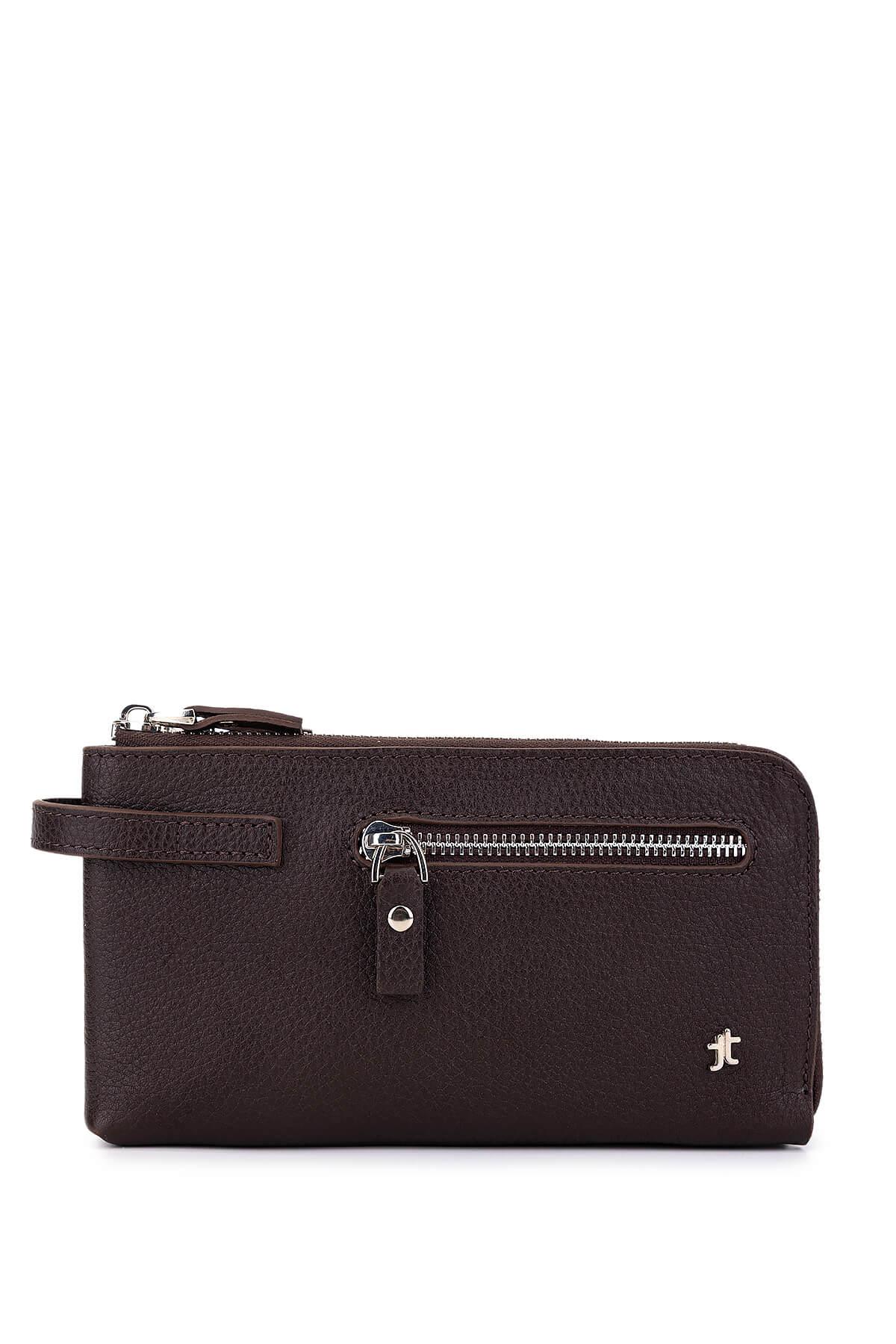  Tamer Tanca Erkek Hakiki Deri Kahverengi El Çantası