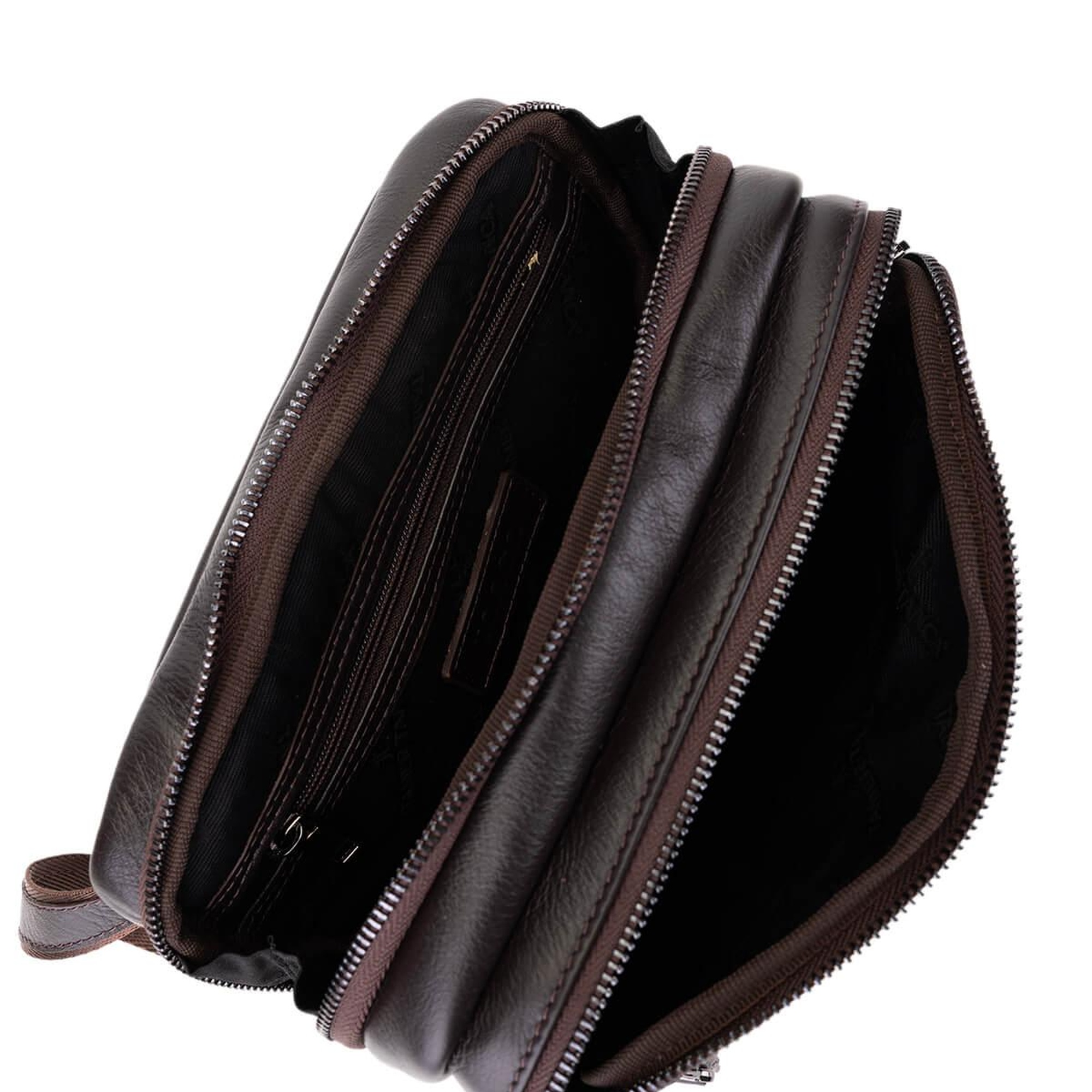 Tamer Tanca Erkek Hakiki Deri Kahverengi El Çantası