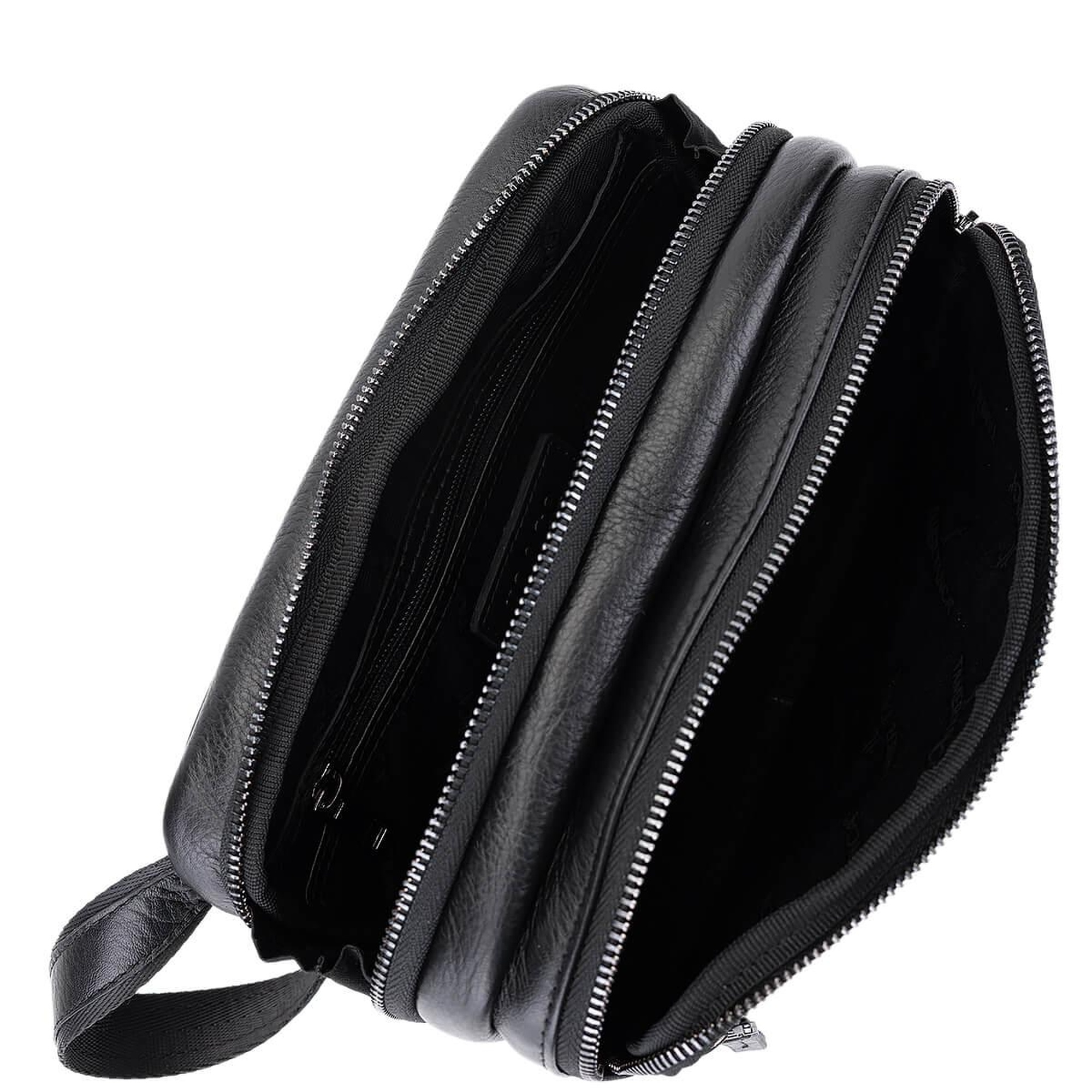 Tamer Tanca Erkek Hakiki Deri Siyah Deri El Çantası