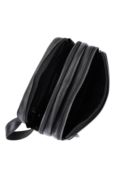  Tamer Tanca Erkek Hakiki Deri Siyah Deri El Çantası