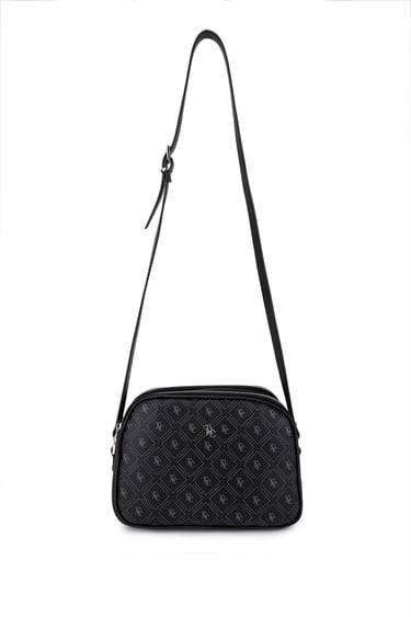  Tamer Tanca Kadın Suni Deri Siyah Desen Postacı Çanta