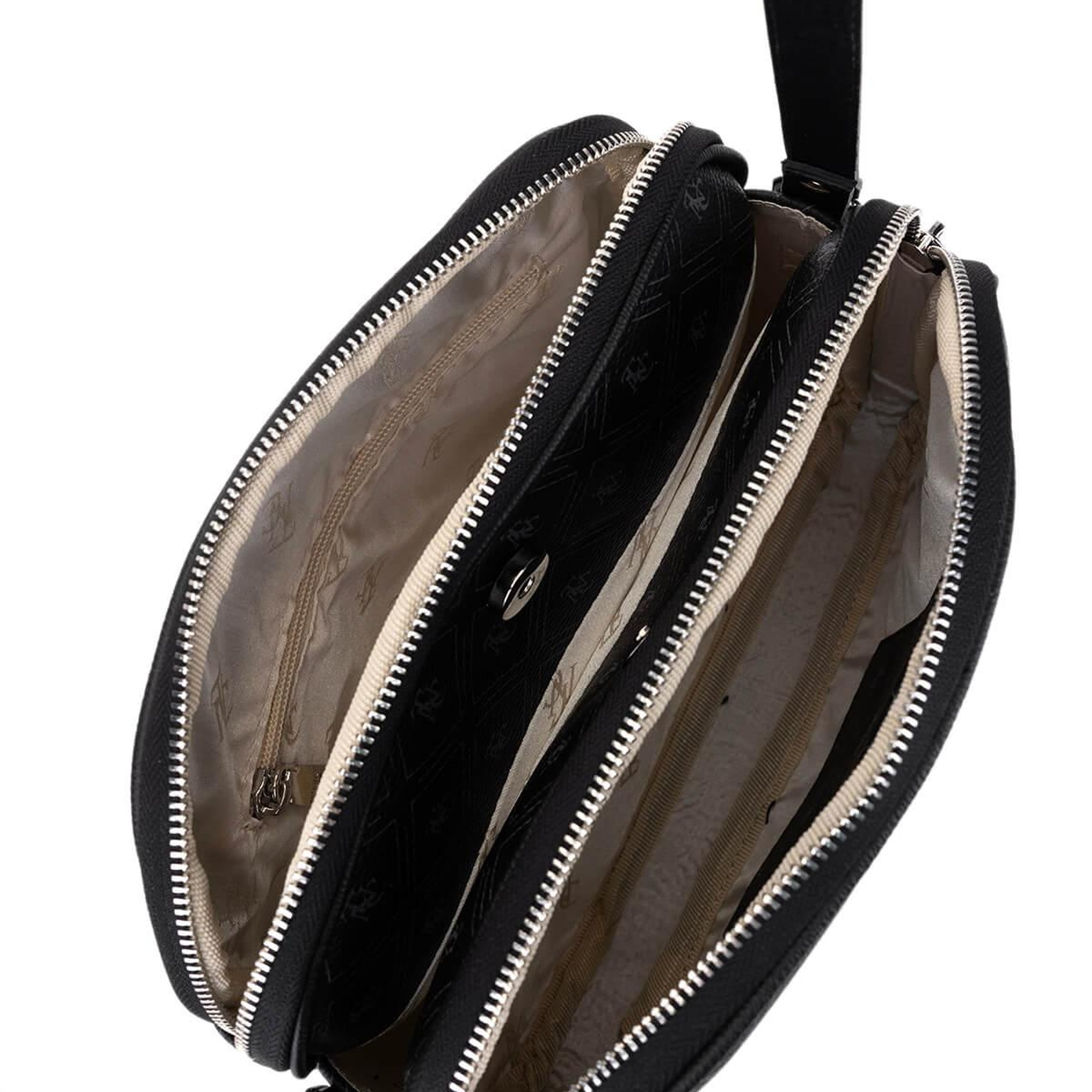 Tamer Tanca Kadın Suni Deri Siyah Desen Postacı Çanta