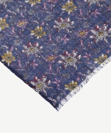  YARGICI Çiçek Desenli Yün Şal