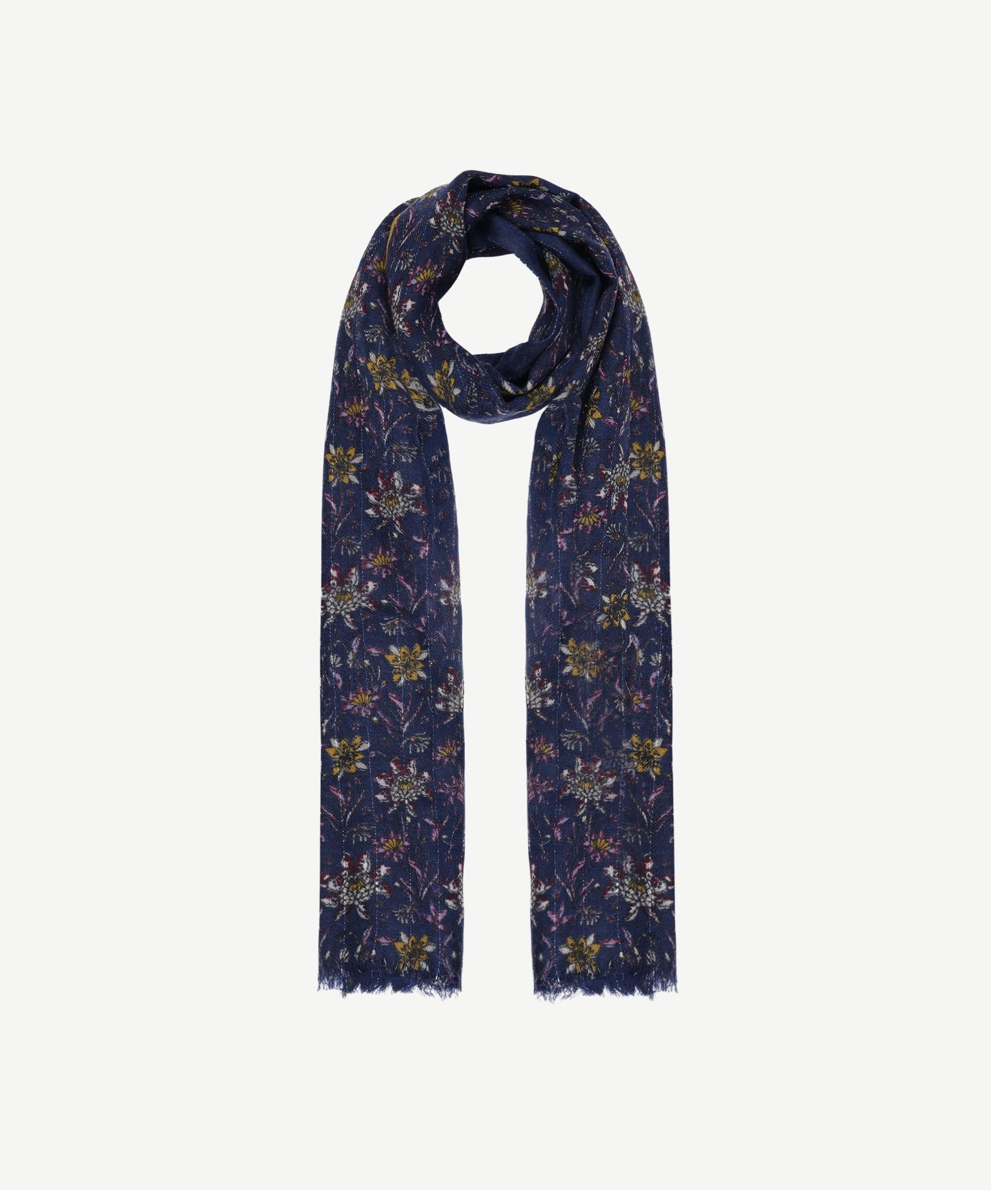  YARGICI Çiçek Desenli Yün Şal