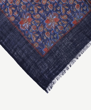  YARGICI Çiçek Desenli Yün Şal