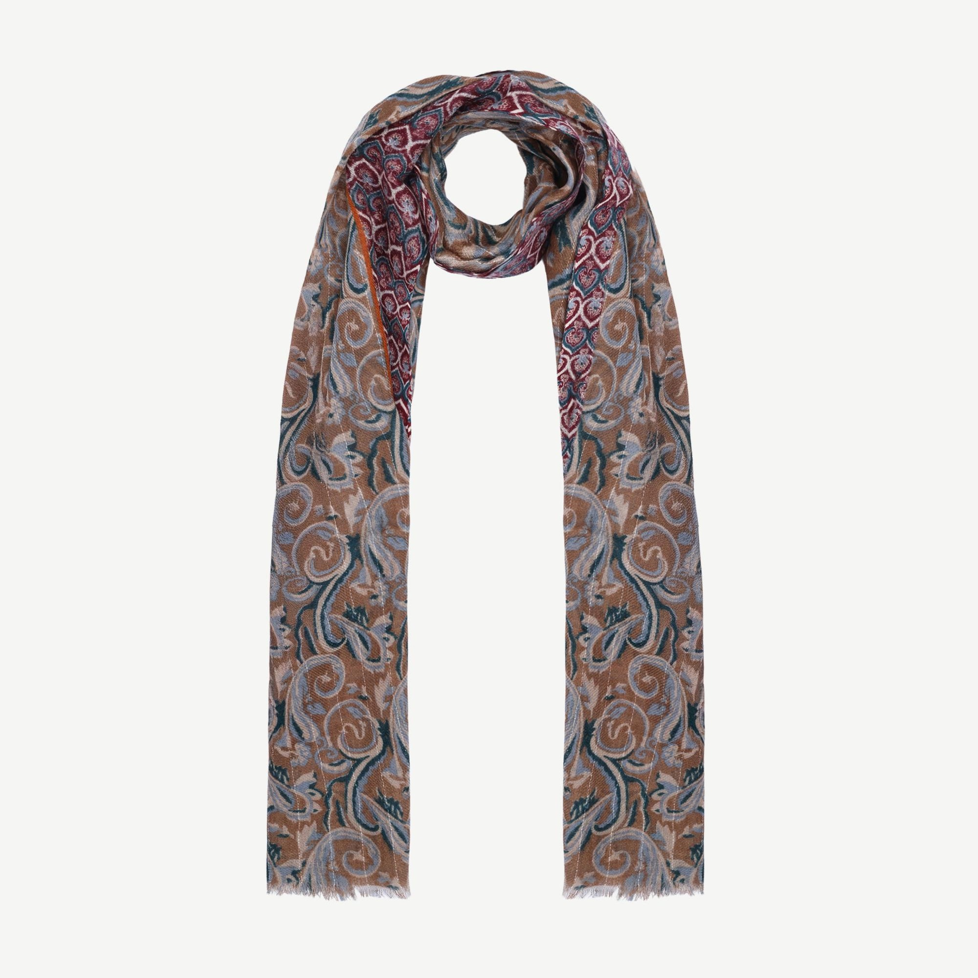 YARGICI Desenli Yün Şal