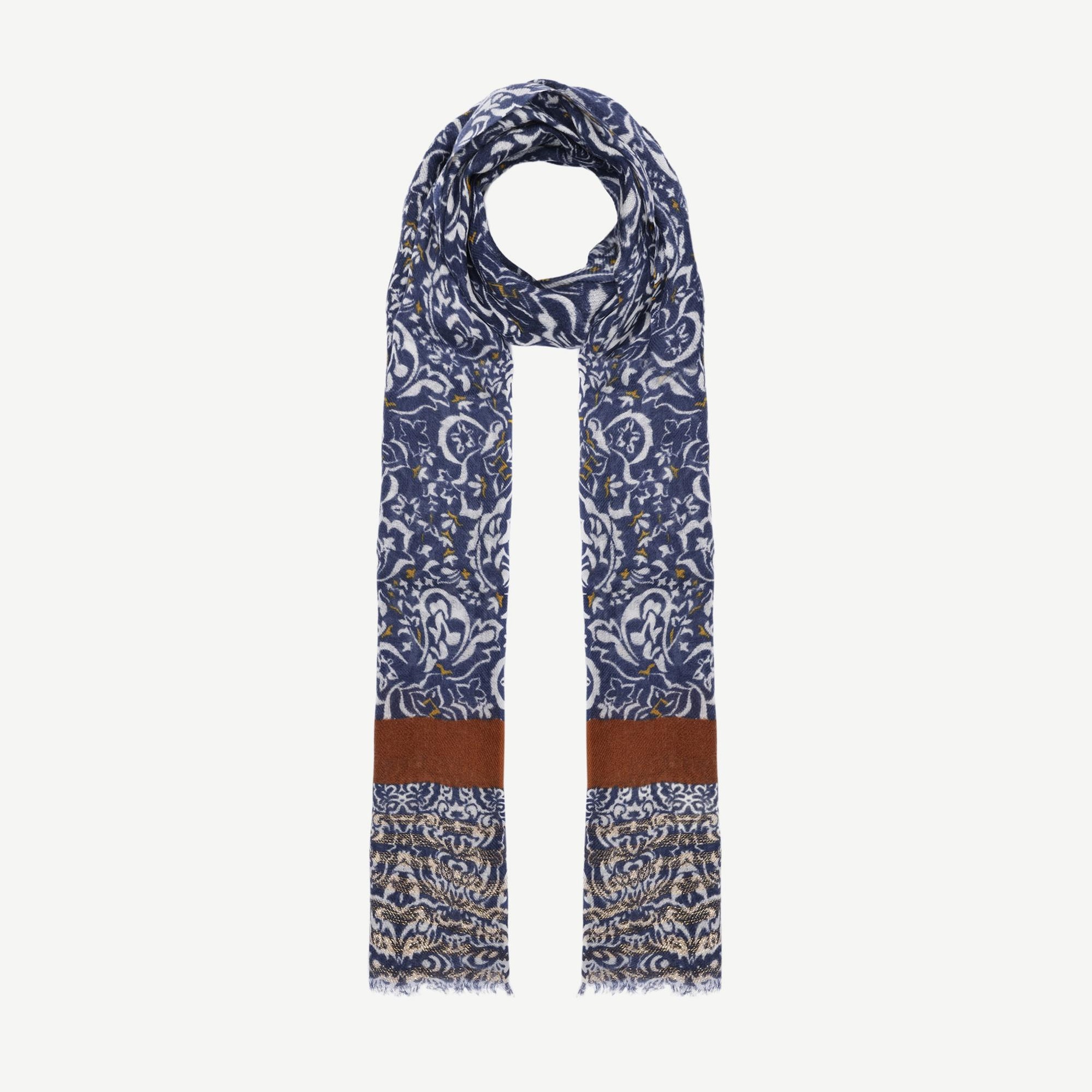 YARGICI Karışık Desenli Yün Şal