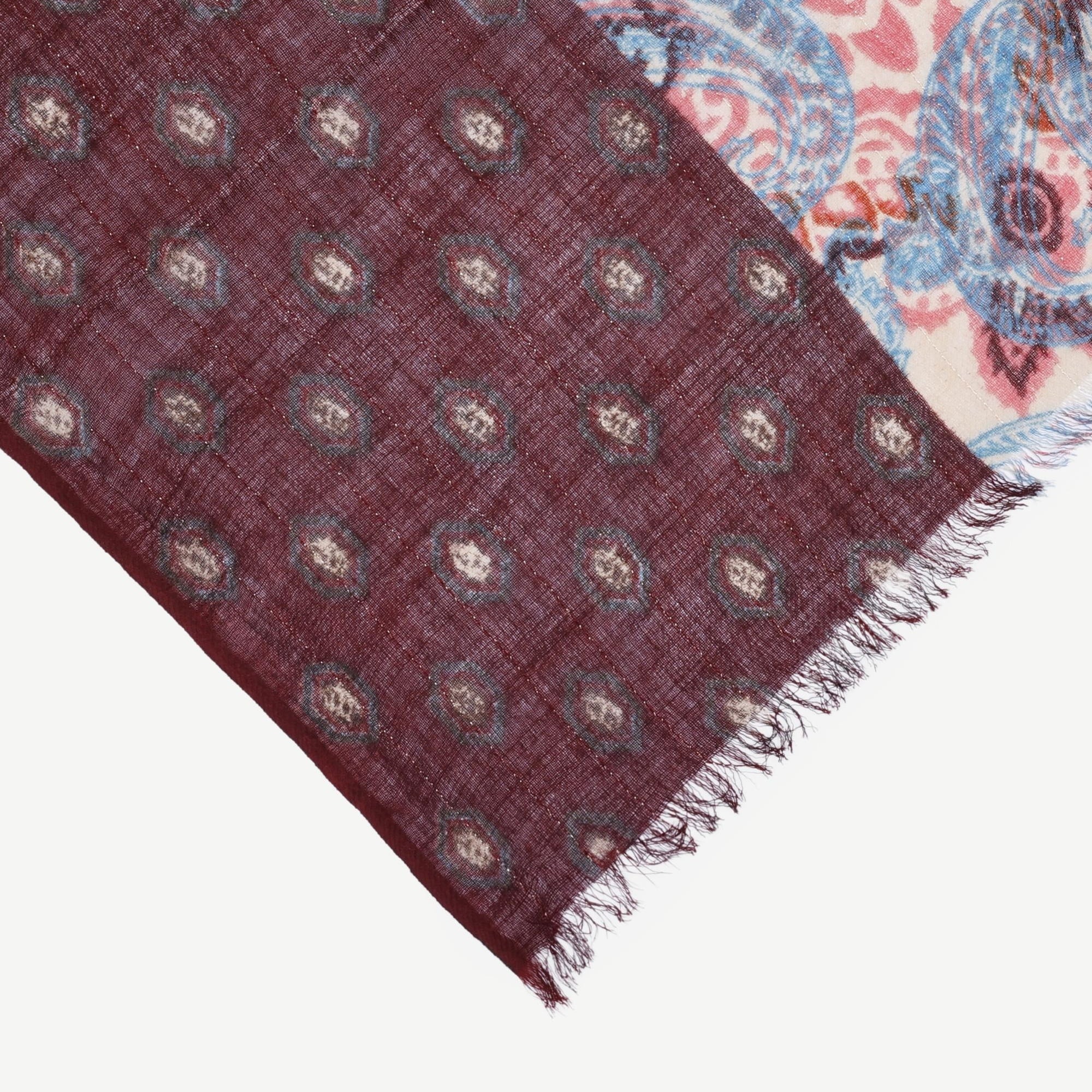 YARGICI Karışık Desenli Yün Şal