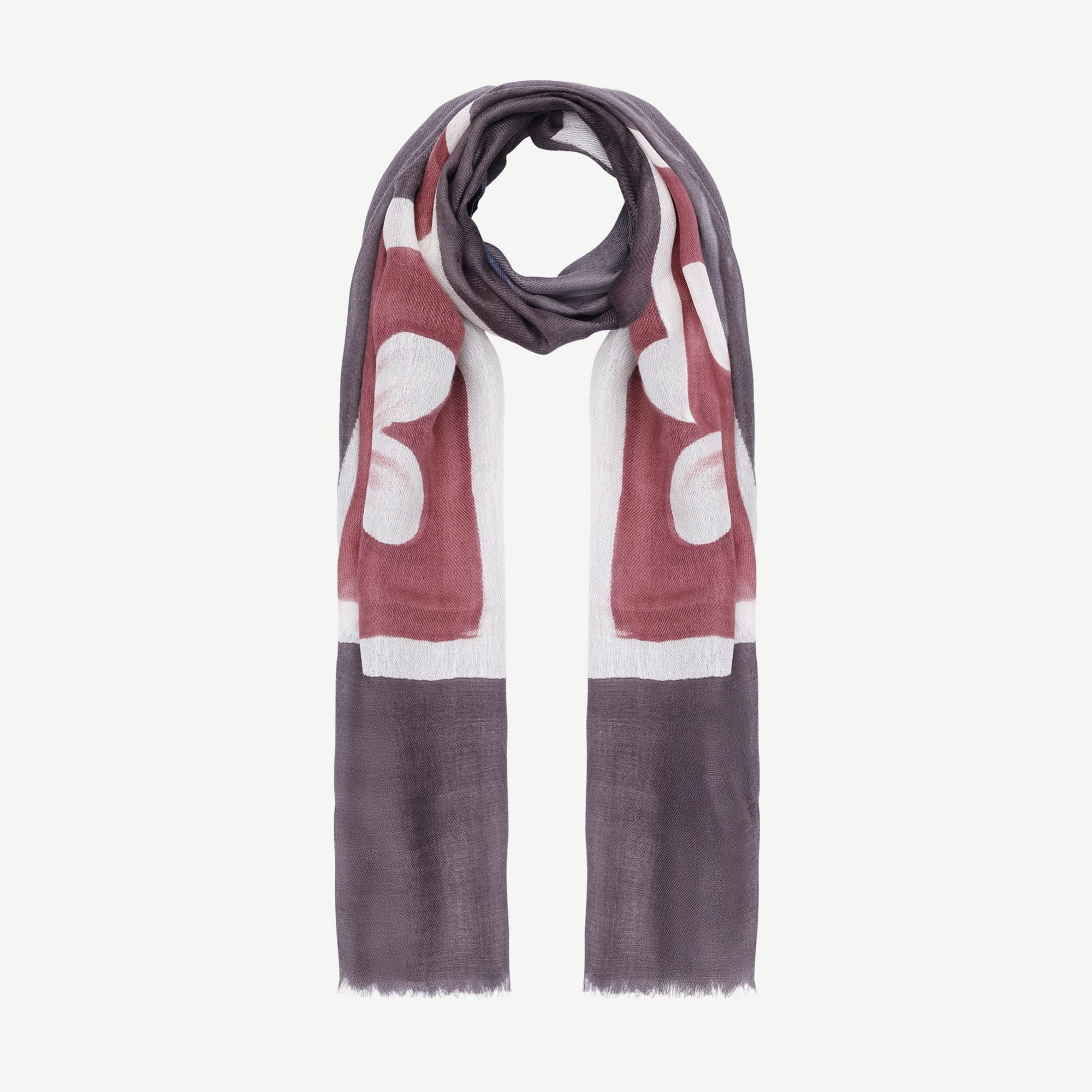 YARGICI El Boyaması Ve Tensel Karışımlı Yün Şal