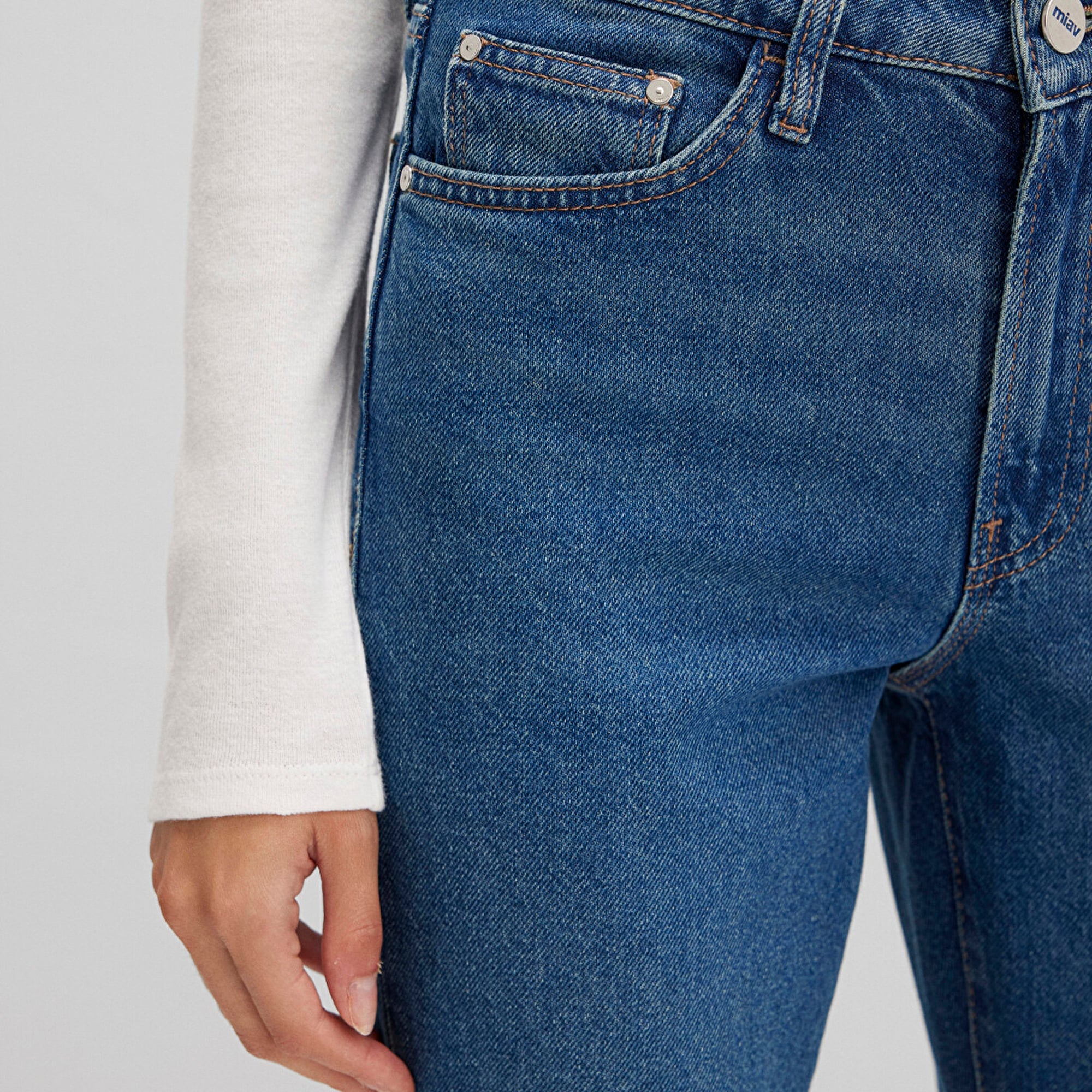 Mavi Miav Jeans 90lar Gölgeli Koyu Mavi Jean Pantolon 1010299-91180