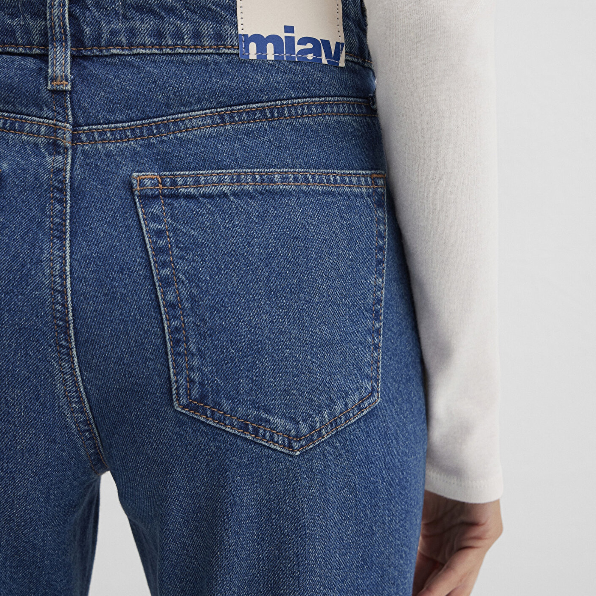 Mavi Miav Jeans 90lar Gölgeli Koyu Mavi Jean Pantolon 1010299-91180