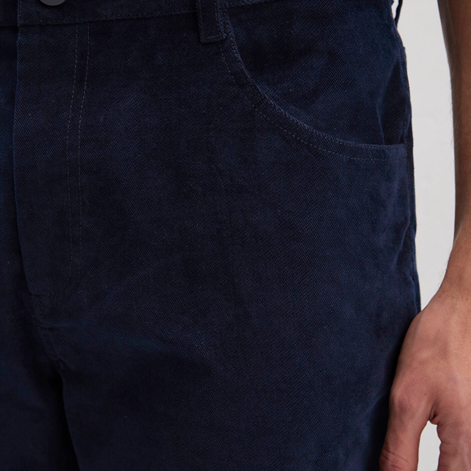 Mavi Lacivert Kadife Pantolon 0010509-70490