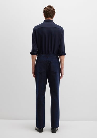  Mavi Lacivert Kadife Pantolon 0010509-70490