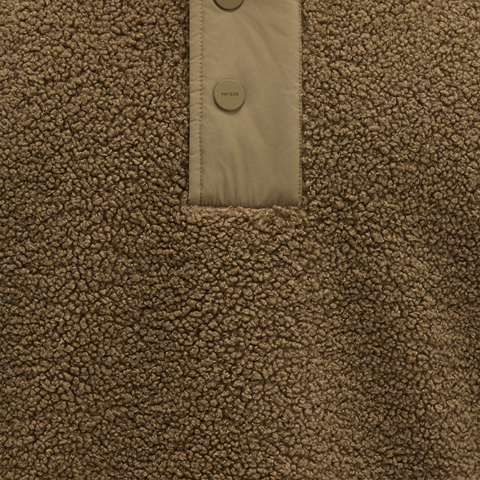 Mavi Dik Yaka Kahverengi Sweatshirt Loose Fit / Bol Rahat Kesim 0110737-70362