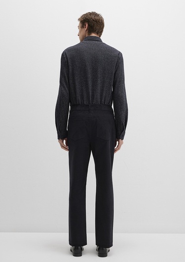  Mavi Siyah Kadife Pantolon 0010509-900