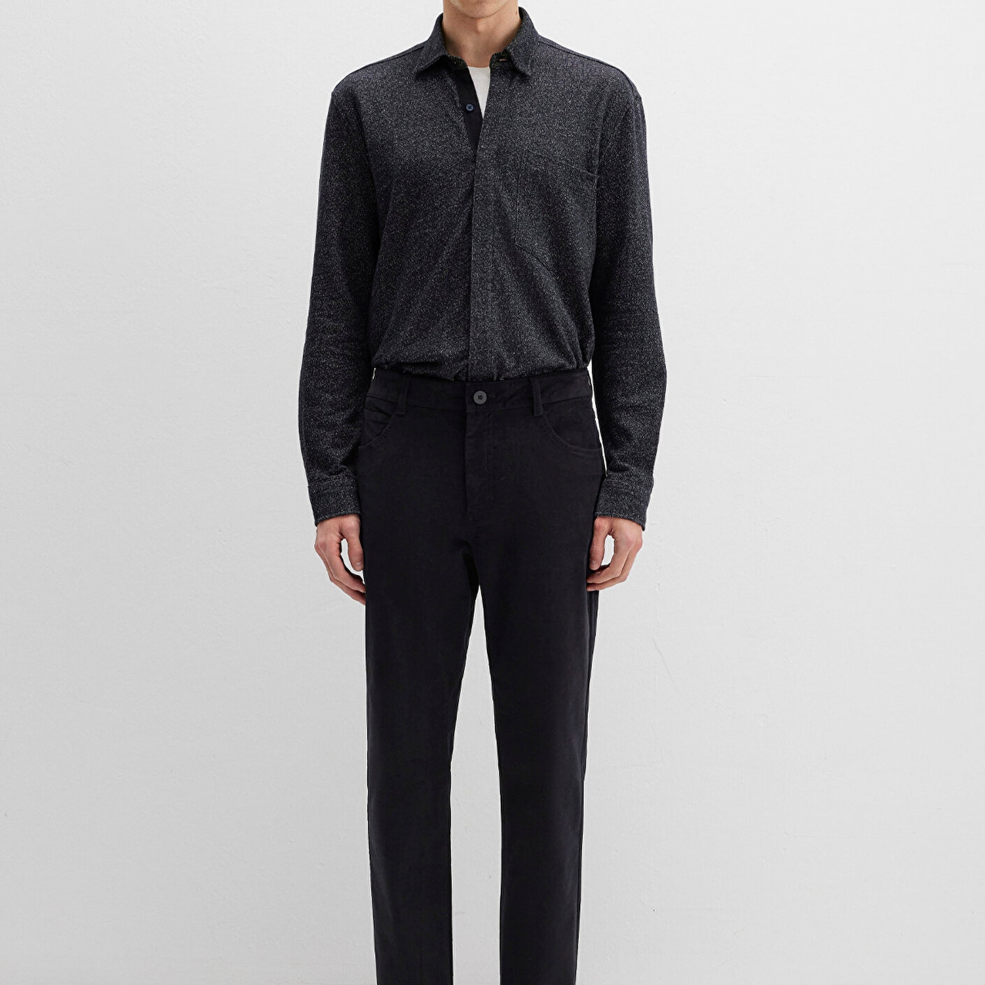 Mavi Siyah Kadife Pantolon 0010509-900