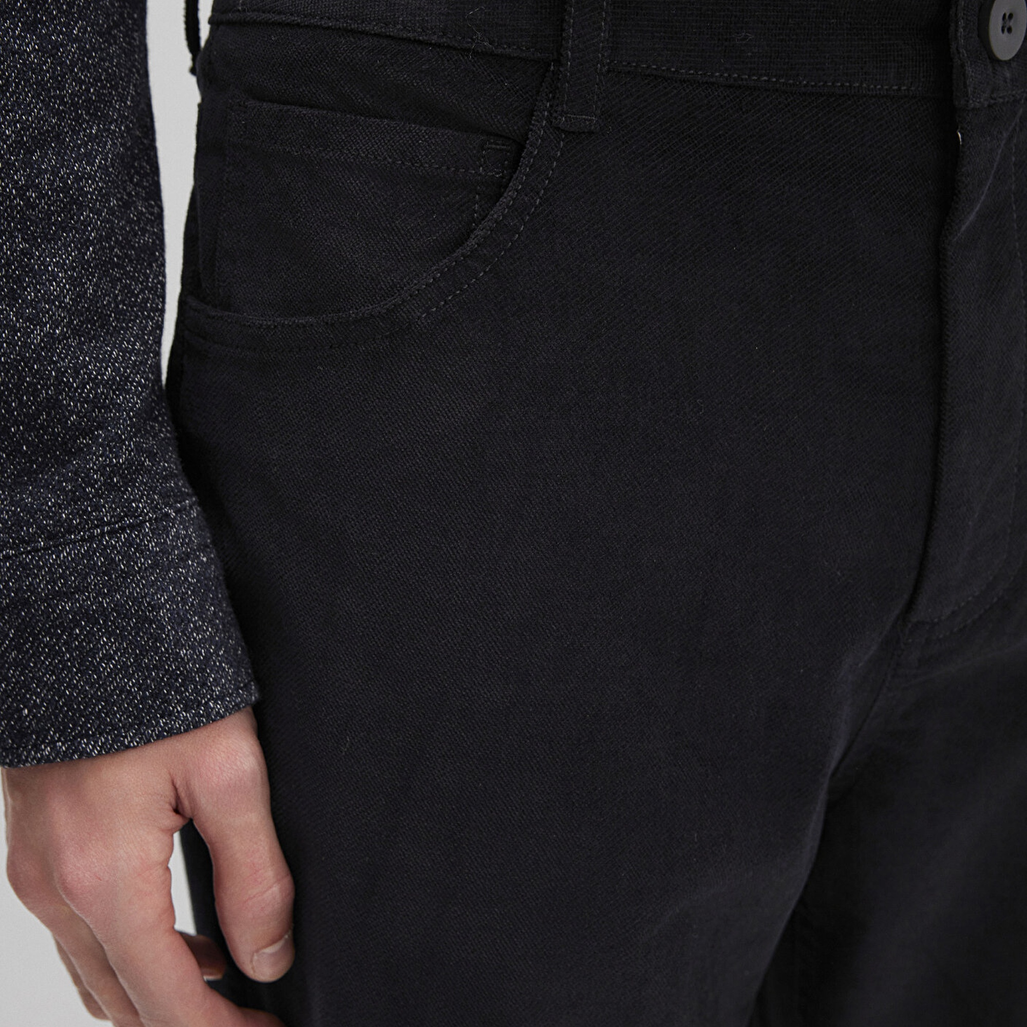 Mavi Siyah Kadife Pantolon 0010509-900