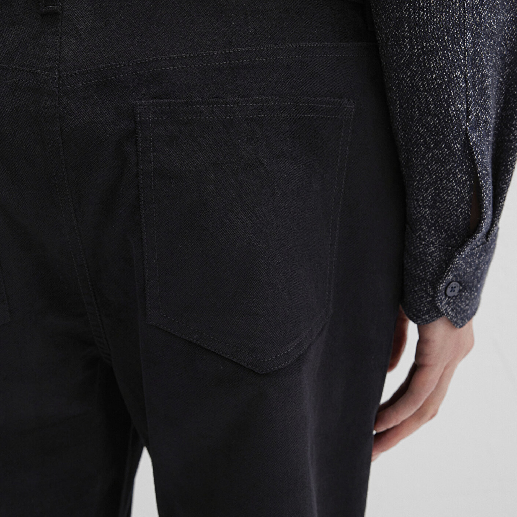 Mavi Siyah Kadife Pantolon 0010509-900