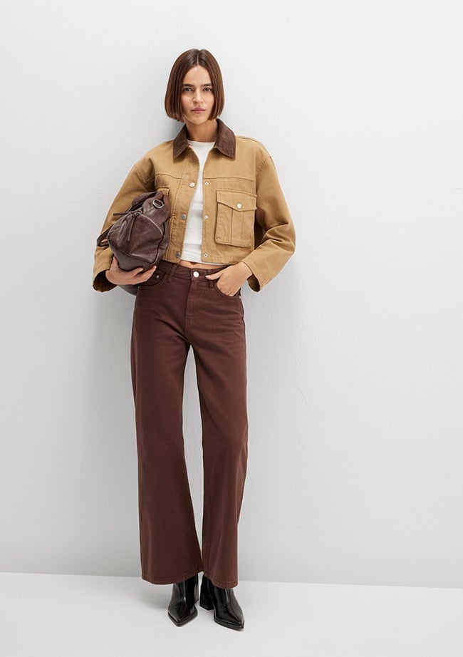  Mavi Malibu Kahverengi Gabardin Pantolon 1010152-A3355