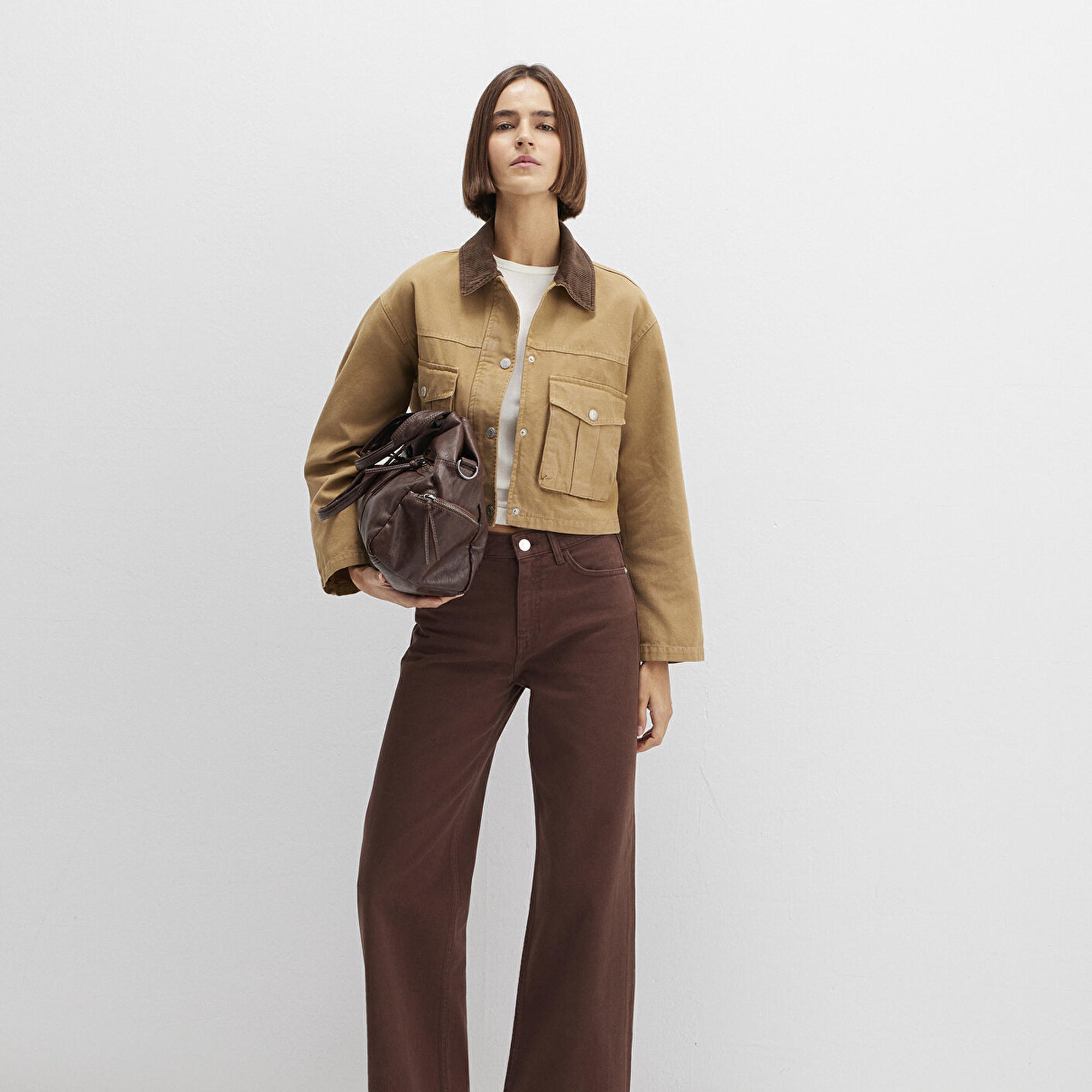 Mavi Malibu Kahverengi Gabardin Pantolon 1010152-A3355