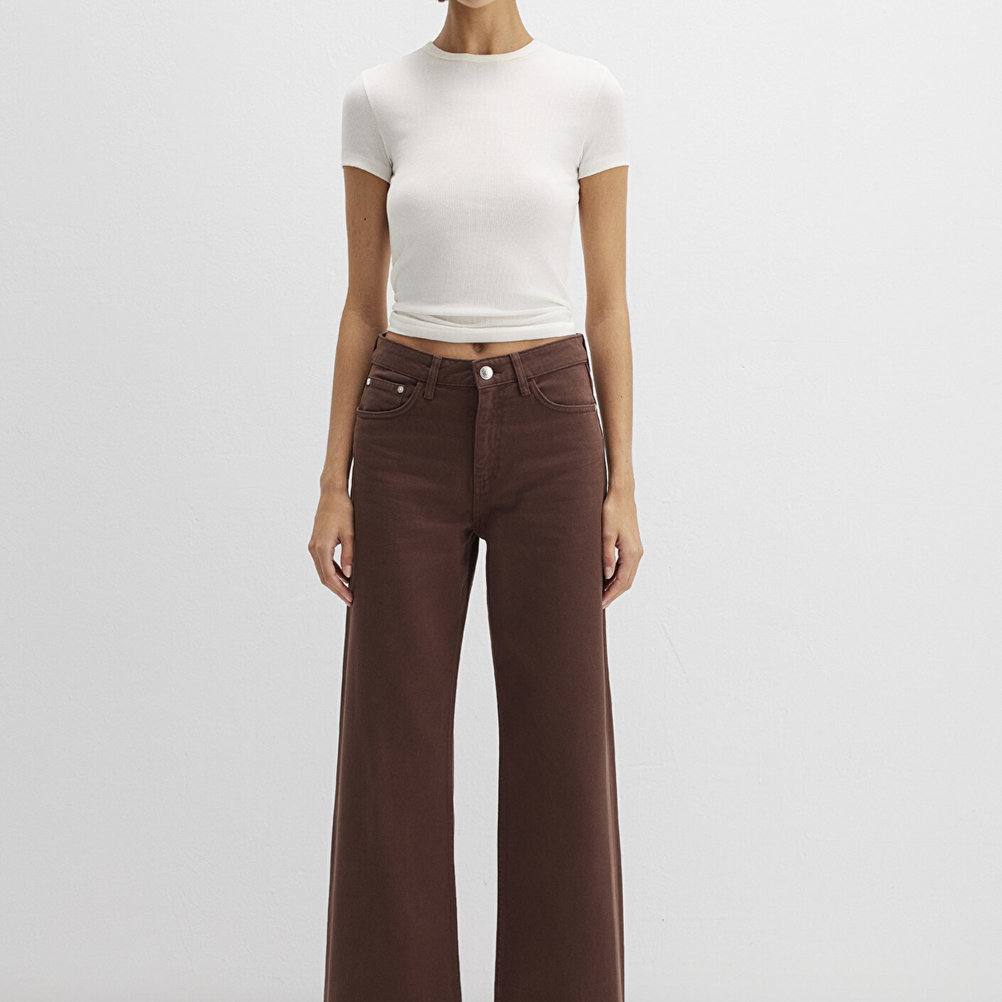 Mavi Malibu Kahverengi Gabardin Pantolon 1010152-A3355