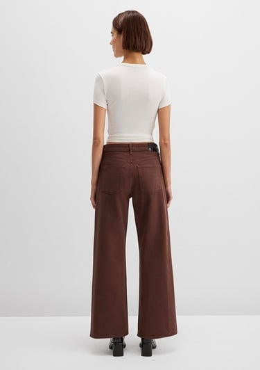  Mavi Malibu Kahverengi Gabardin Pantolon 1010152-A3355