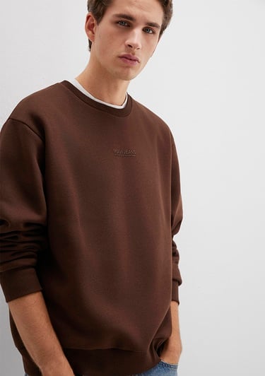  Mavi Mavi Jeans Detaylı Kahverengi Sweatshirt 0S10586-88067