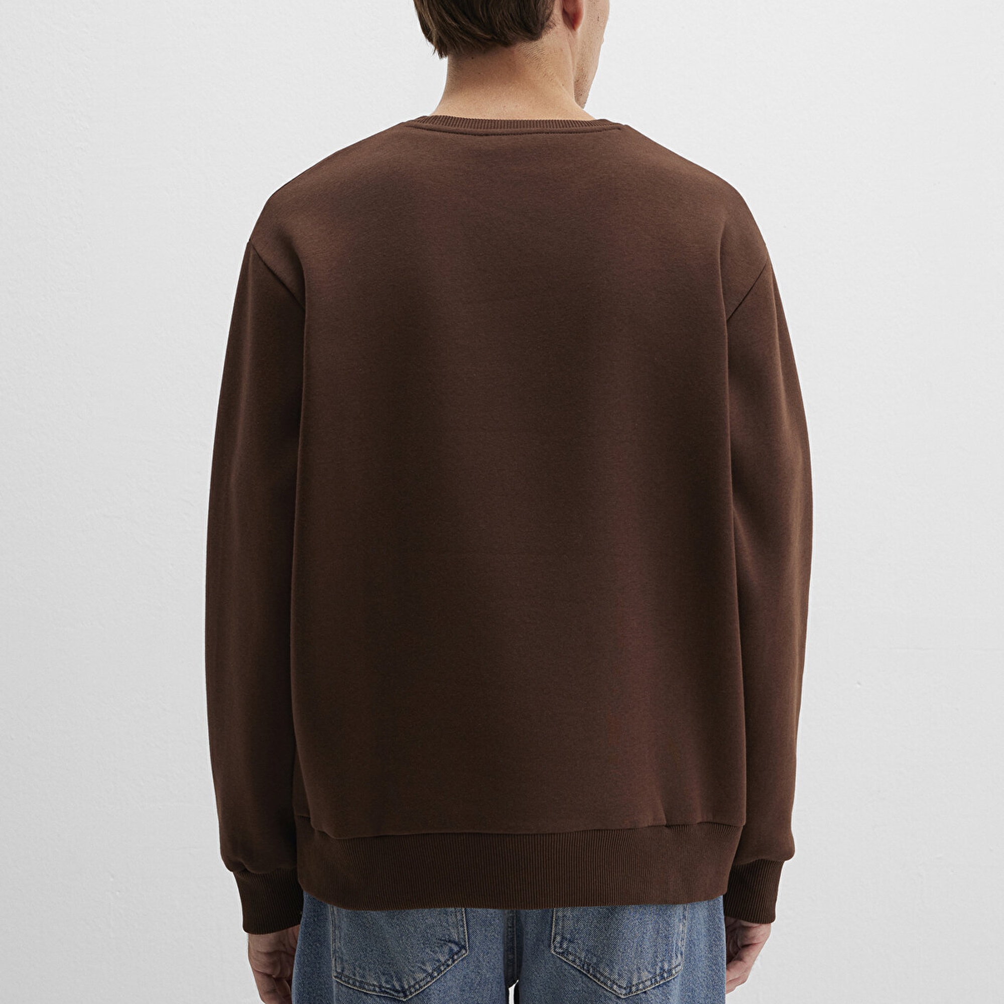 Mavi Mavi Jeans Detaylı Kahverengi Sweatshirt 0S10586-88067