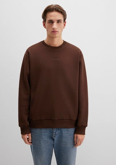 Mavi Mavi Jeans Detaylı Kahverengi Sweatshirt 0S10586-88067