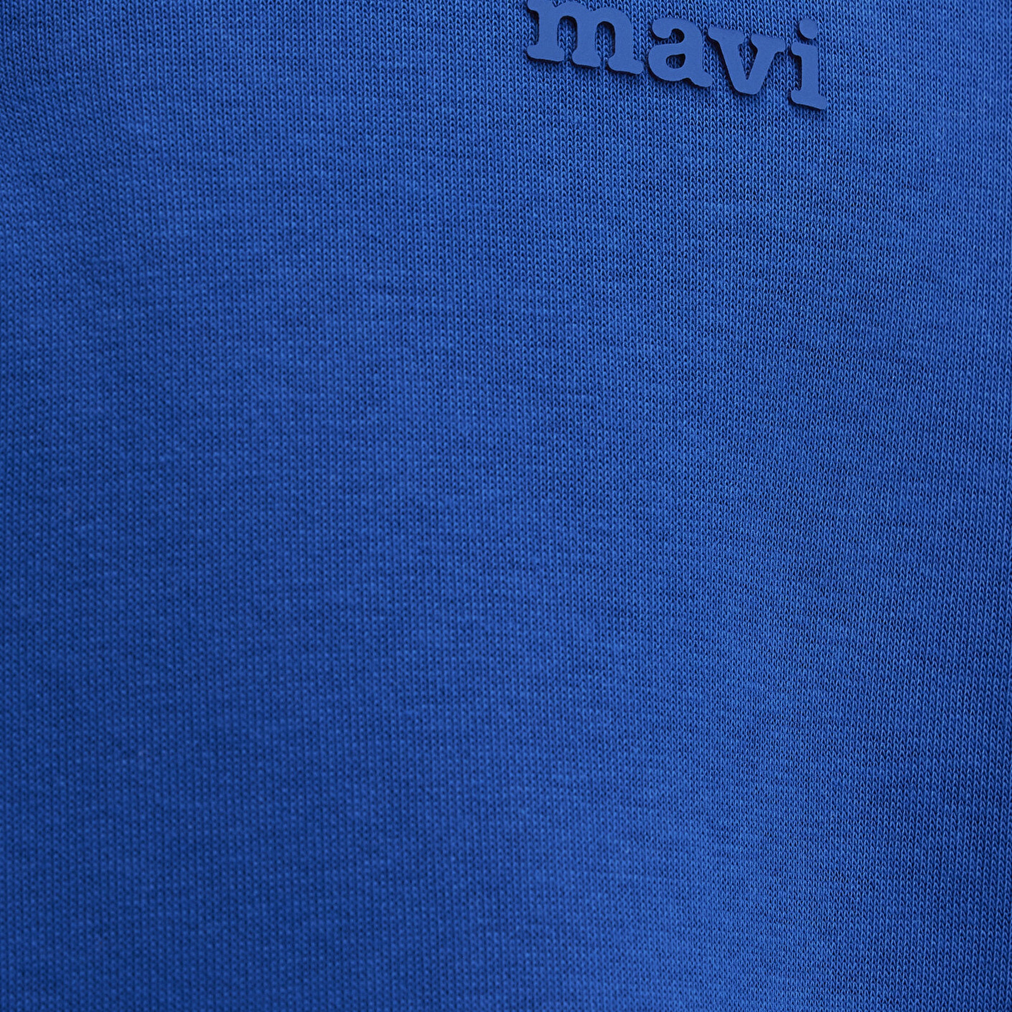 Mavi Yarı Fermuarlı Mavi Logo Baskılı Mavi Sweatshirt 0S10585-70907
