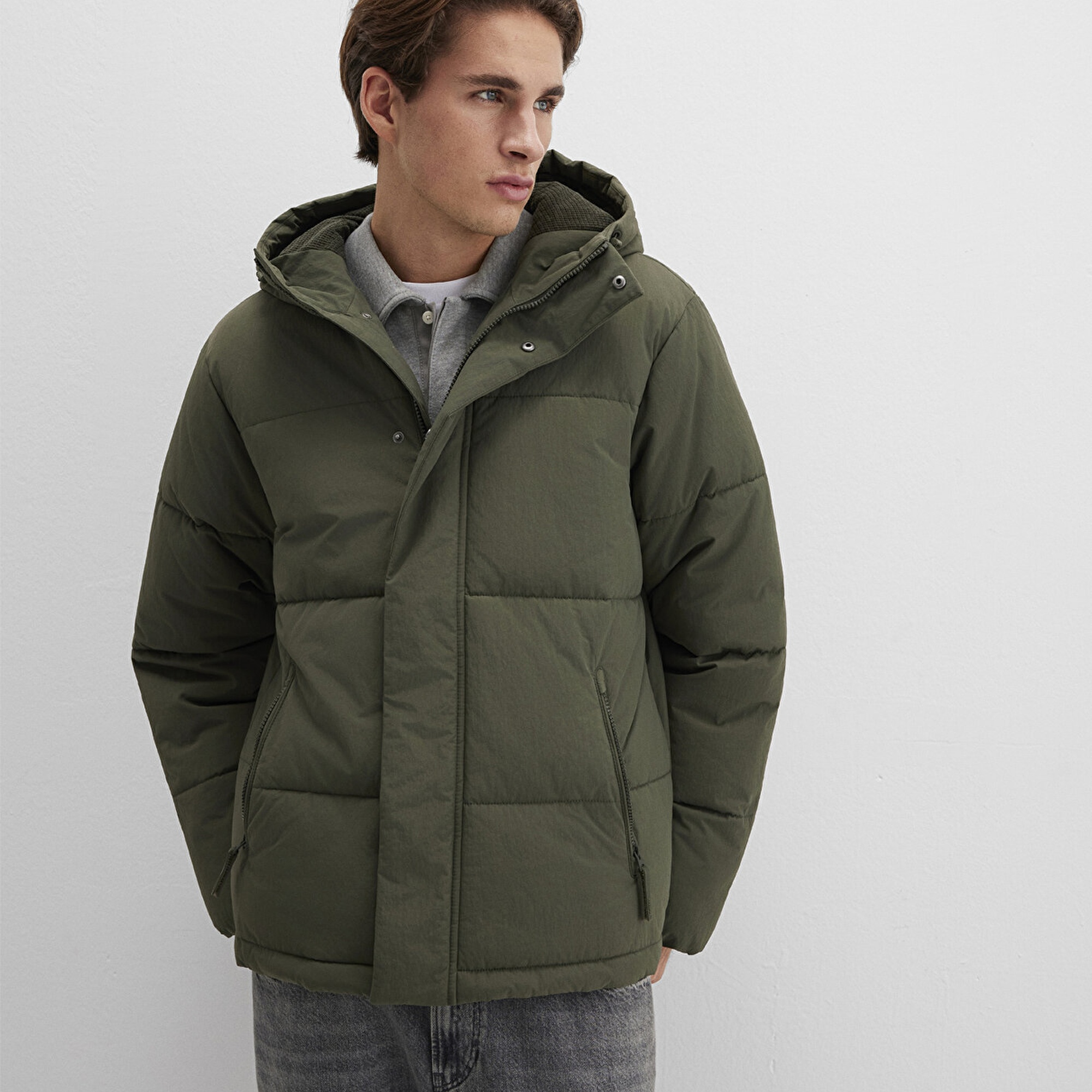 Mavi Haki Ceket Regular Fit / Normal Kesim 0110683-80714