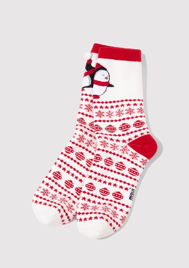  Mavi Ekru Bot Çorabı 1913705-20814