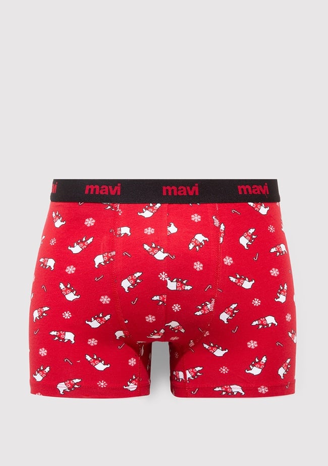  Mavi Baskılı Boxer 0912140-32421