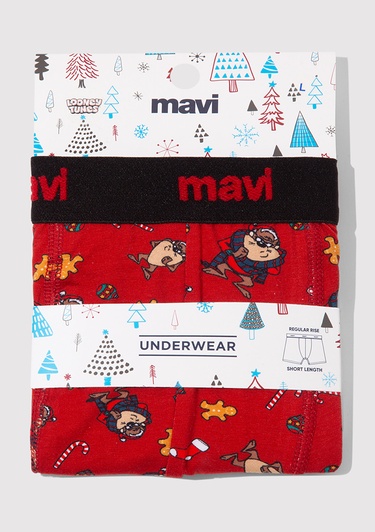  Mavi Baskılı Boxer 0912136-32421