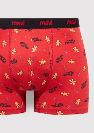  Mavi Baskılı Boxer 0912133-32421