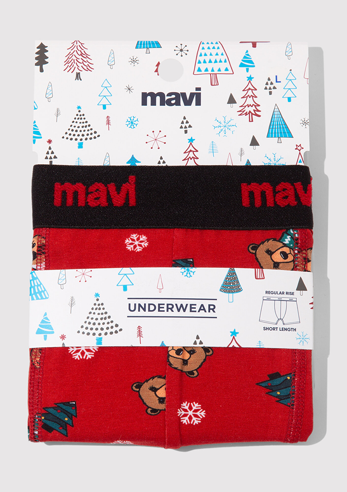 Mavi Baskılı Boxer 0912135-32421