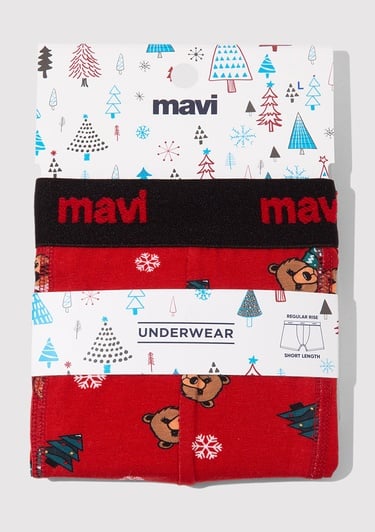  Mavi Baskılı Boxer 0912135-32421