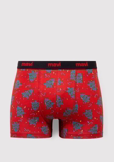  Mavi Baskılı Boxer 0912134-32421